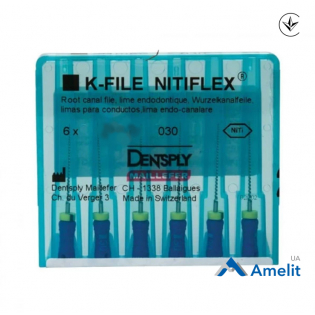 Інструмент ручний K-File Nitiflex №30, 25 мм (Dentsply Sirona), 6 шт./пак